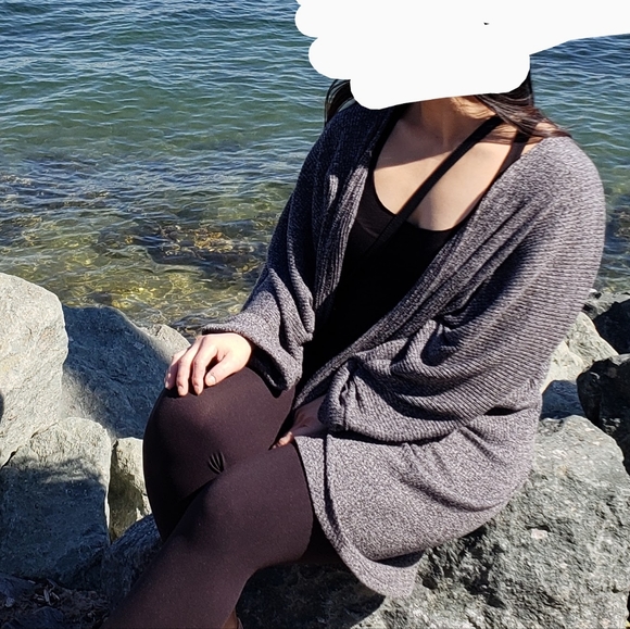 Long Drape Open Cardigan - Picture 6 of 6